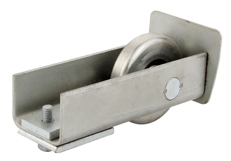 End cap with wheel for Track channel