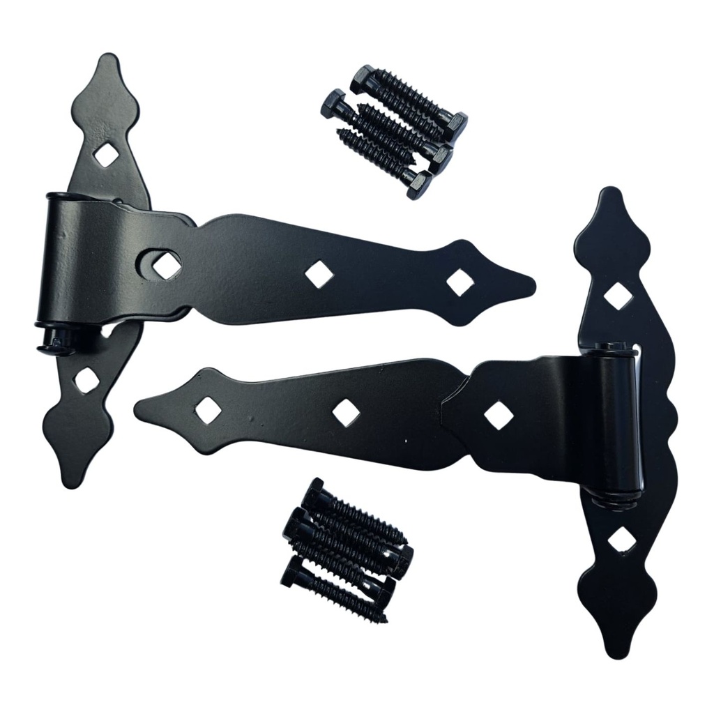 8" Ornamental T-hinges 
